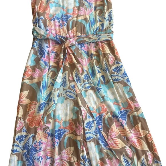 J. McLaughlin Rebekka Floral Print Jumpsuit Sleeveless Stretch Size Medium NWOT - Picture 4 of 13